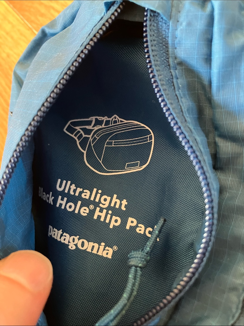 Patagonia ultralight black hole hip back Royal Blue Waist Pack Belt Bag - Picture 3 of 5